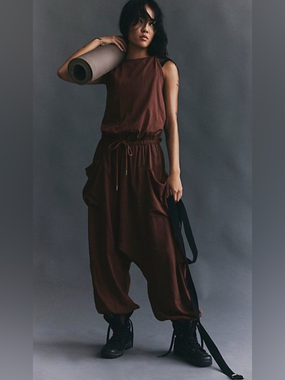 FREE PEOPLE MOVEMENT Scrimmage Onesie - Argan Oil